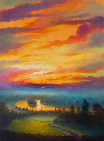 Regenbogenhimmel Petersham Meadow, 2017 von Unbekannt Unbekannt